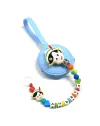 Babyjart silicone dummy chain PRESTIGE PINOCCHIO with name, hook / adapter pacifier MAM and CHICCO
