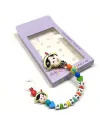 Babyjart silicone dummy chain PRESTIGE PINOCCHIO with name, hook / adapter pacifier MAM and CHICCO