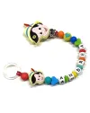Babyjart silicone dummy chain PRESTIGE PINOCCHIO with name, hook / adapter pacifier MAM and CHICCO