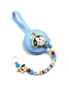 Babyjart silicone dummy chain PRESTIGE PINOCCHIO with name, hook / adapter pacifier MAM and CHICCO