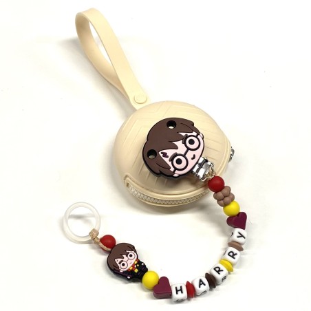 Personalized Silicone Pacifier Clip with Name | Safe