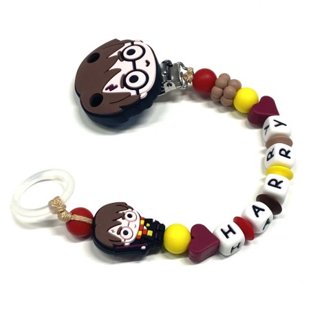 Cadenita Portachupete de Silicona Personalizada con Nombre | Segura