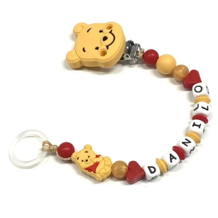 Personalized Silicone Pacifier Clip with Name | Safe
