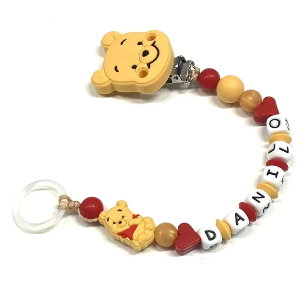 Catenella Portaciuccio in Silicone Personalizzato con Nome | Sicura