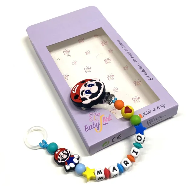 Cadenita Portachupete de Silicona Personalizada con Nombre | Segura