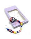Catenella Portaciuccio personalizzata, SUPER MARIO, Portaciuccio con Nome, Catenina in Silicone, Porta Ciuccio Personalizzato