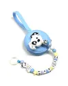 Personalized Pacifier Clip, DALMATIAN, Pacifier with Name, Silicone Pacifier Chain, Custom Pacifier Holder
