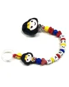 Catenella Portaciuccio personalizzata, WONDERWOMAN, Portaciuccio con Nome, Catenina in Silicone, Porta Ciuccio Personalizzato