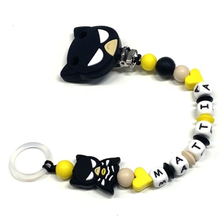 Personalized Silicone Pacifier Clip with Name | Safe