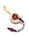 Attache-Sucette Personnalisée, SPIDERMAN, Sucette avec Prénom, Chaîne Tétine en Silicone, Porte-Tétine Personnalisé