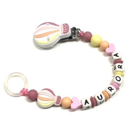 Personalized Silicone Pacifier Clip with Name | Safe