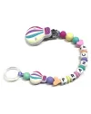 Personalized Pacifier Clip, BALLOON, Pacifier with Name, Silicone Pacifier Chain, Custom Pacifier Holder