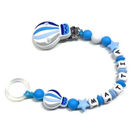 Catenella Portaciuccio in Silicone Personalizzato con Nome | Sicura