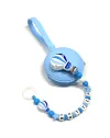 Personalized Pacifier Clip, BALLOON, Pacifier with Name, Silicone Pacifier Chain, Custom Pacifier Holder