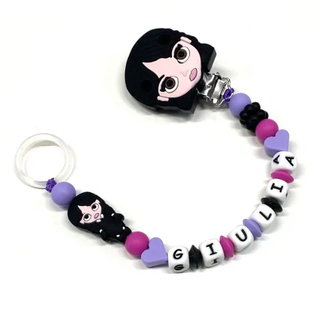 Catenella Portaciuccio in Silicone Personalizzato con Nome | Sicura 2