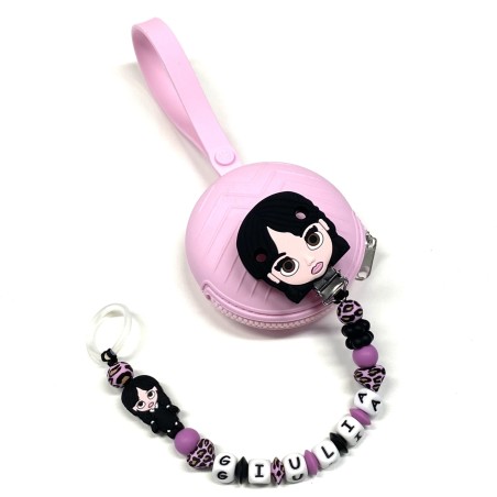 Catenella Portaciuccio in Silicone Personalizzato con Nome | Sicura