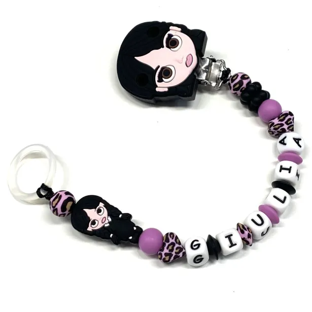 Personalized Silicone Pacifier Clip with Name | Safe