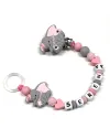 Personalisierte Schnullerkette, DUMBO, Schnuller mit Namen, Silikon-Schnullerkette, Personalisierter Schnullerhalter