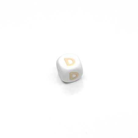 Lettres BEIGE 12mm Silicone