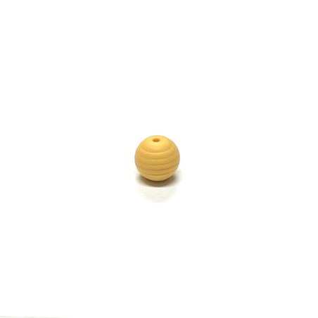 Beads STRIPED 15mm Silicone