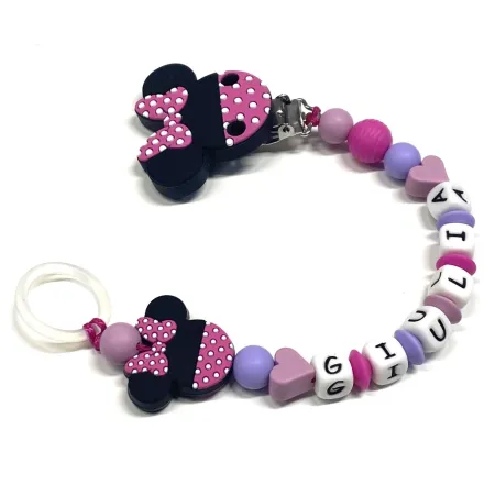 Personalized Silicone Pacifier Clip with Name | Safe