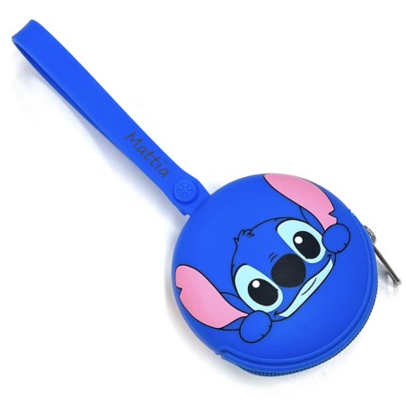 PERSONALIZA Estuche Cadena Porta Chupete Redondo STITCH