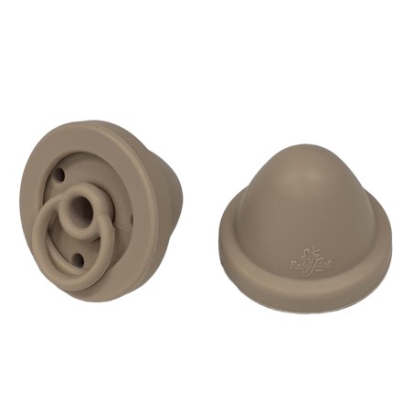 PERSONNALISER Sucette en silicone TAUPE