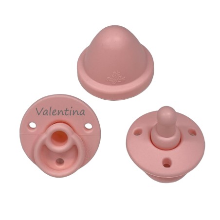 PERSONALIZE Chupeta de silicone ROSA PASTEL