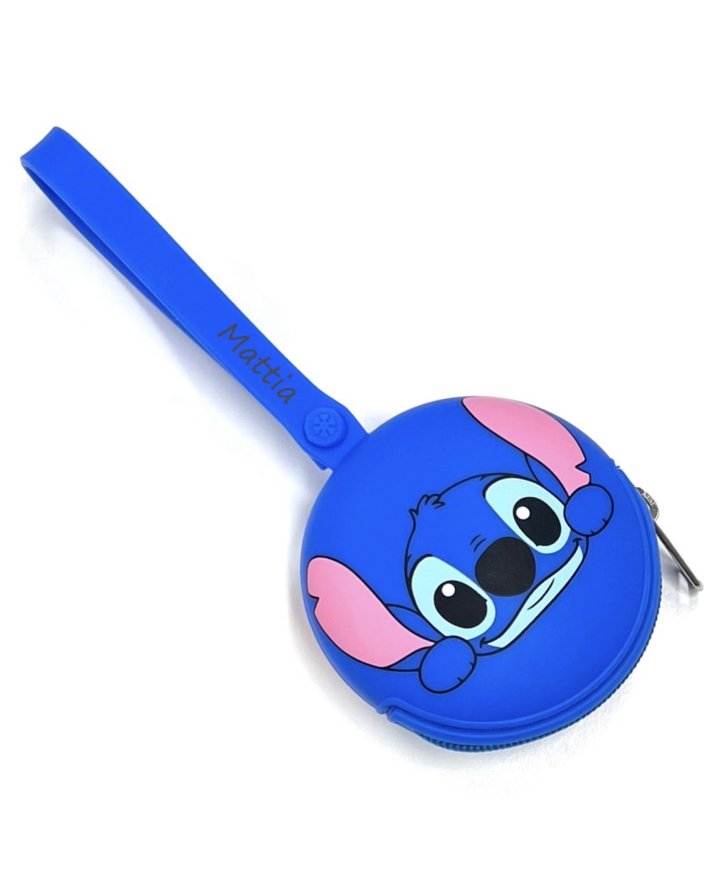 PERSONALIZA Estuche Cadena Porta Chupete Redondo STITCH