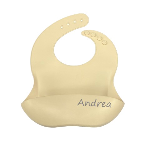 PERSONALIZE Babete de silicone BEIGE