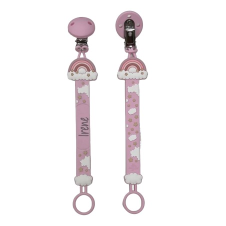 Catenella Portaciuccio FLAT in Silicone Personalizzata | BabyJart