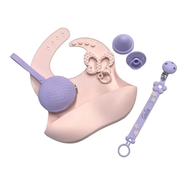 Attache-tétine en Silicone FLAT Persoannalisée | BabyJart