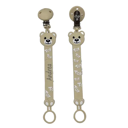 Personalisierte Silikon Schnullerkette FLAT | BabyJart