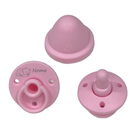 PERSONALIZZA Ciuccio in silicone ROSA CHIARO