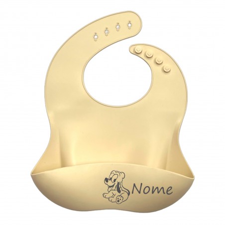 CUSTOMIZE Silicone Bib BEIGE