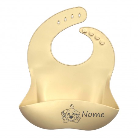 CUSTOMIZE Silicone Bib BEIGE