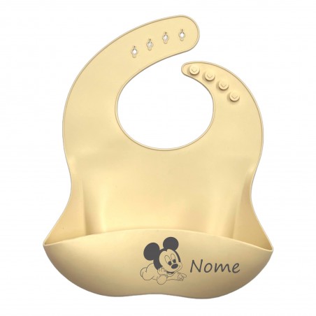 CUSTOMIZE Silicone Bib BEIGE