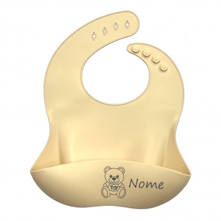 CUSTOMIZE Silicone Bib BEIGE