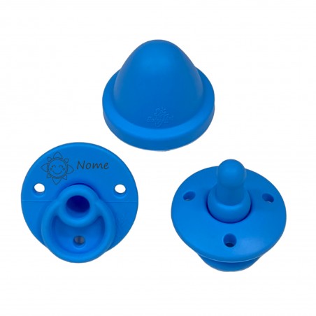 PERSONALIZZA Ciuccio in silicone AZZURRO