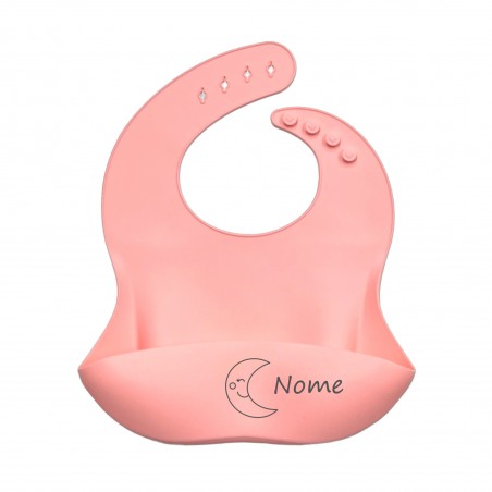 CUSTOMIZE Silicone Bib PASTEL PINK