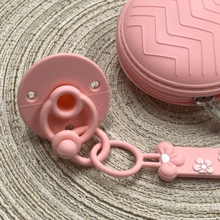 Cadenita Portachupete de Silicona Personalizada con Nombre | Segura