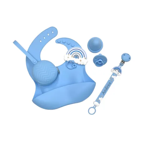 Attache-Sucette en Silicone Personnalisée avec Nom | Sûre