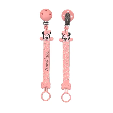 Prendedor de chupeta FLAT de Silicone Personalizada | BabyJart
