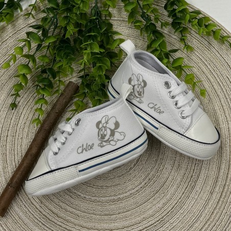 Chaussons Bébé en Coton Personnalisés avec Prénom | Cadeau Naissance