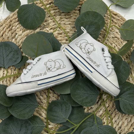 Scarpine Neonato in Cotone Personalizzate con Nome | Idea Regalo