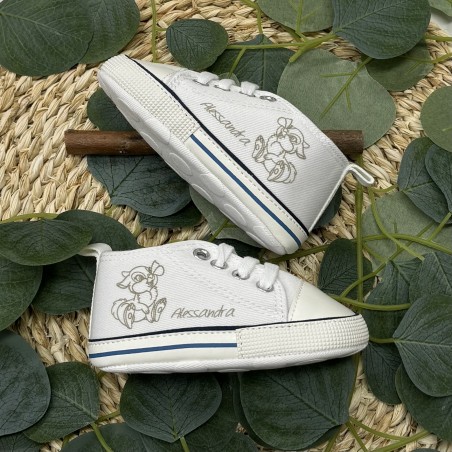 Personalized Cotton Baby Booties with Name | Newborn Gift