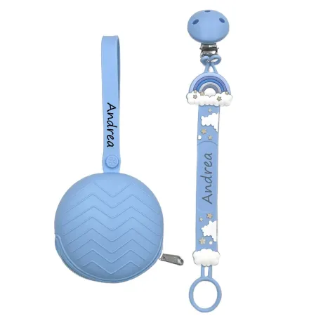 Personalized Silicone Pacifier Chain FLAT | BabyJart 2