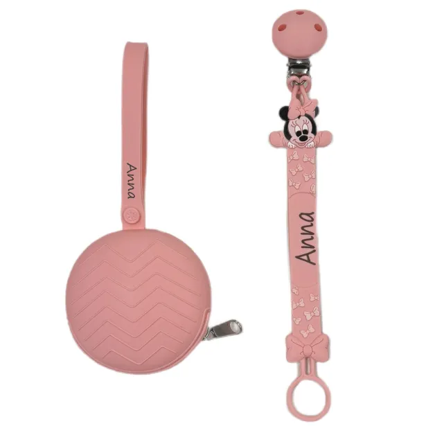 Catenella Portaciuccio FLAT in Silicone Personalizzata | BabyJart