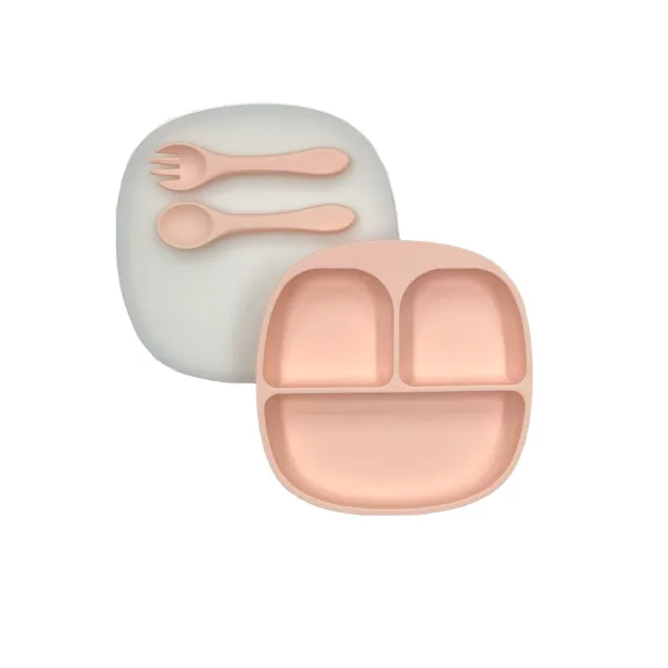 Personalized Silicone Plate with Name and Image | Baby Gift