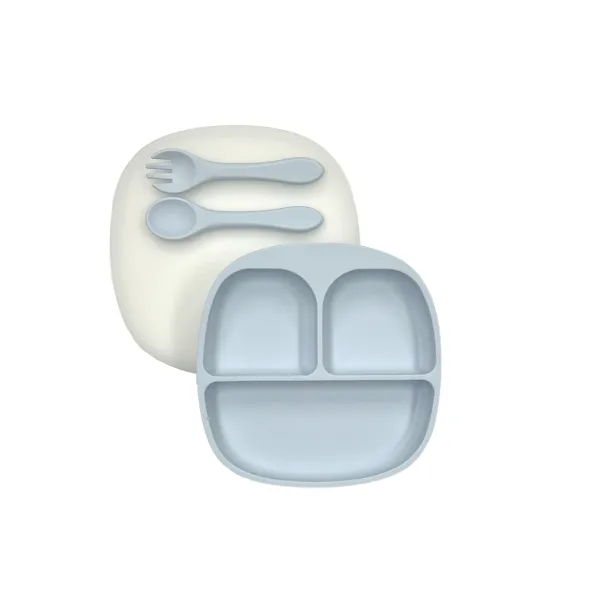 Prato de Silicone com Nome e Imagem Personalizados